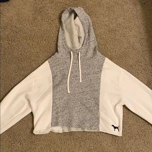 PINK cropped hoodie size small